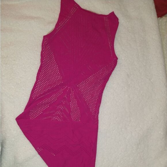NY and Co Hot Pink Knit Dress - Picture 5 of 7